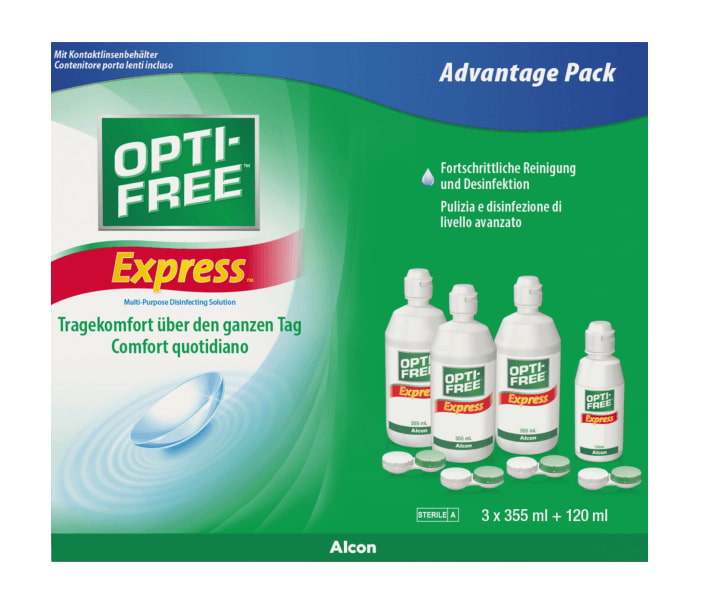 Gloed klok Herstellen Opti-free Express no rub 3x355ml + 1x120ml Slechts 24,75